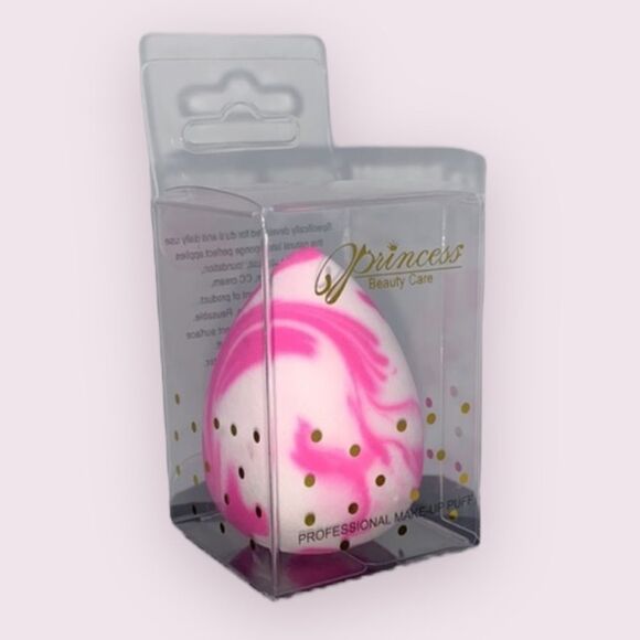 Princess Beauty Care Pink Tie Dye Makeup Beauty Blending Sponge - Picture 1 of 5